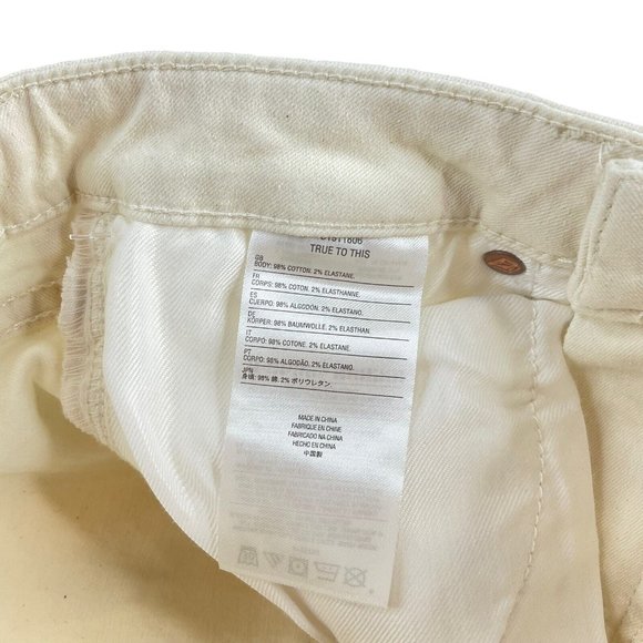 Volcom Jeans Womens Sz 26 White Vol-Stone Girlfriend Ankle Fit Stretch Denim Nwt - Picture 7 of 13